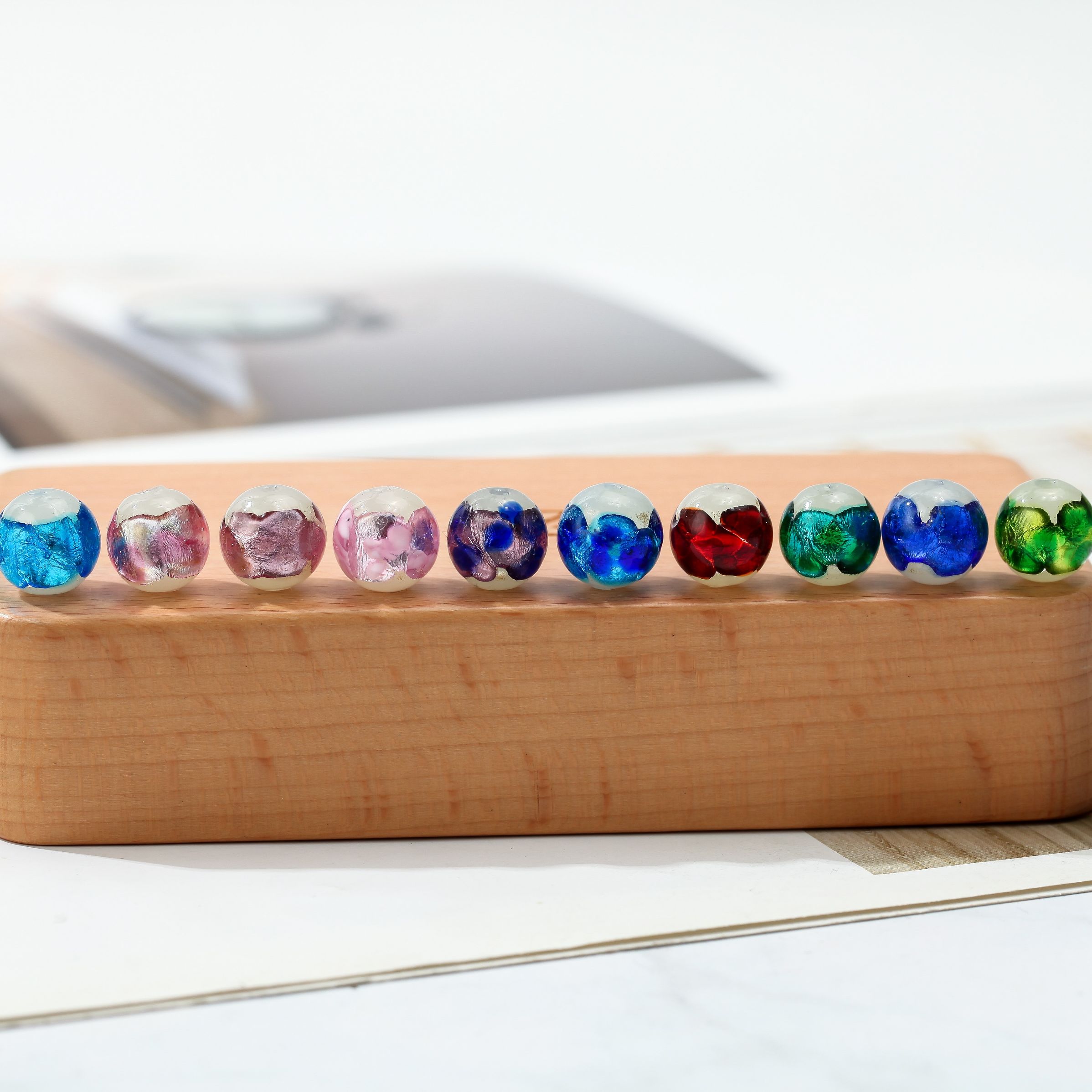 Días de azulejo japonés color dot azulejo bead antigua técnica artesanal perlas sueltas DIY pulsera accesorios fábrica al por mayor Specification image