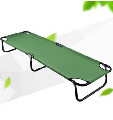 折叠钢管床 沙滩床 野营平床 午休床 折叠床 户外折叠床 行军床