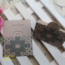 Necklace, bracelet, headpiece, kraft paper folding card