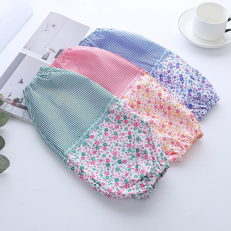 415 cuff men and women's labor service long floral kitchen oil, dirt and dust prevention office home cleaning work sleeve thumbnail