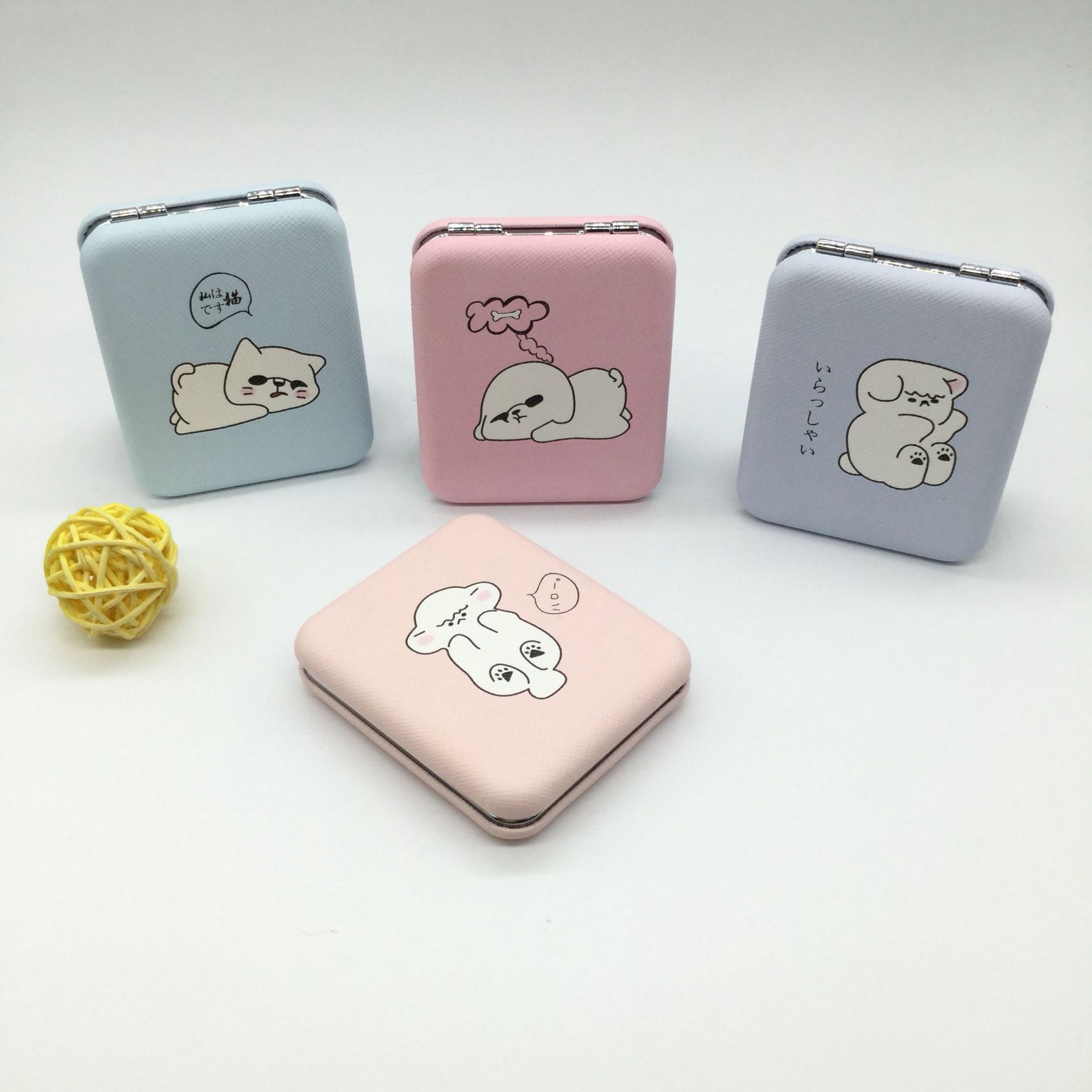 女士学生便携公主镜迷你翻盖放大化妆镜双面镜详情3