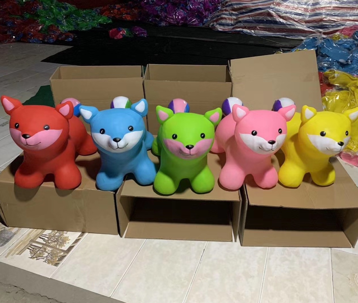 A new type of explosion-proof, thickened, environmentally friendly and inflatable jumping animal - the fox jumping horse Application Scenario