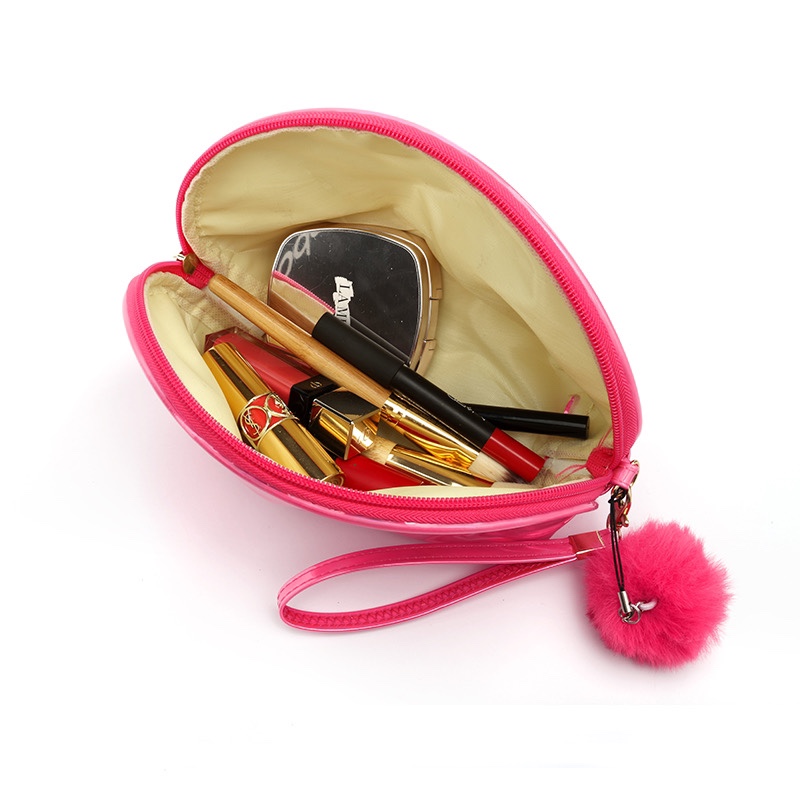 PVC镭射化妆包厂家直销镭射PU化妆袋可定制LOGO便携手拿包细节图