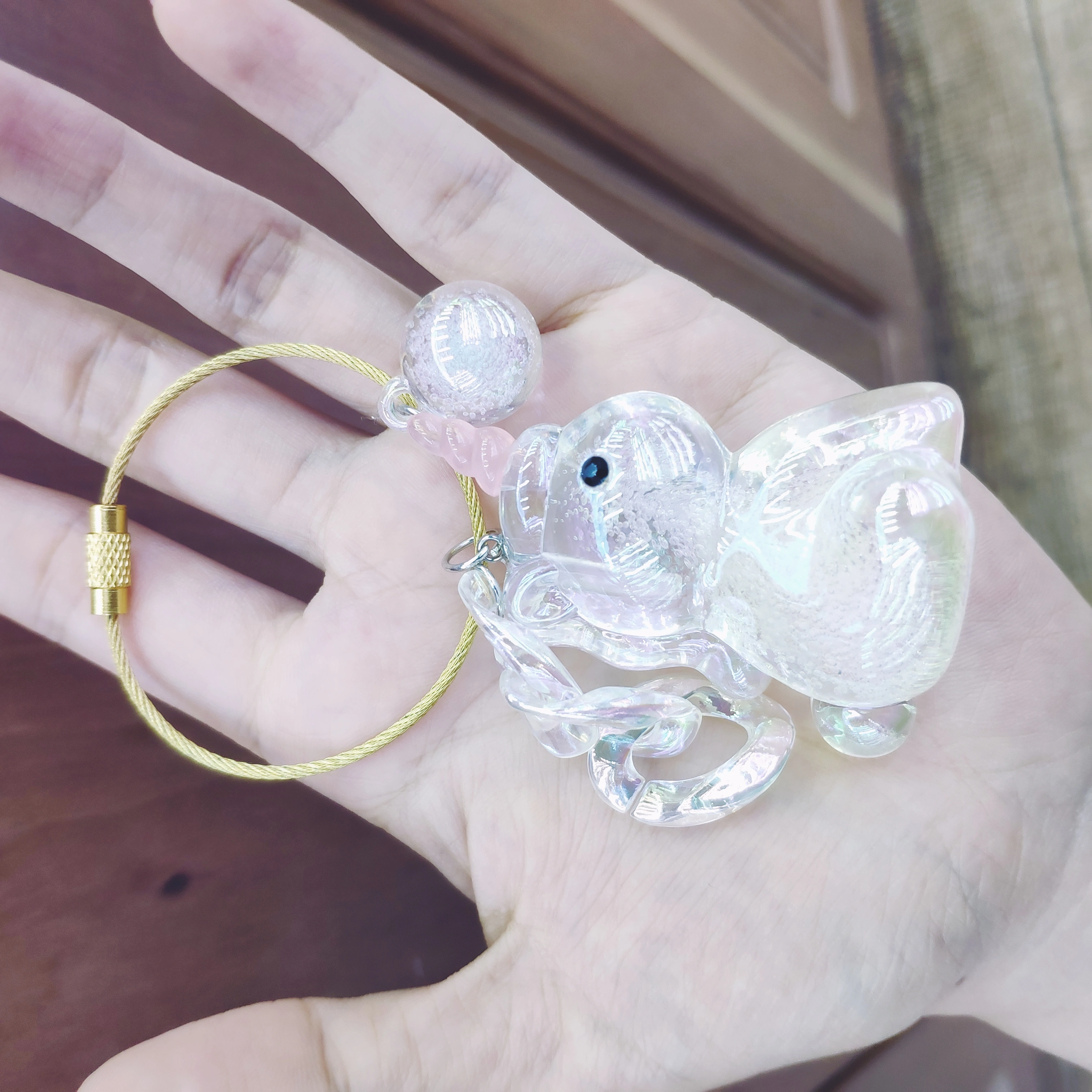 Aizhu jewelry, colorful transparent bubble little unicorn acrylic pendant accessories, clothing accessories detail image 7