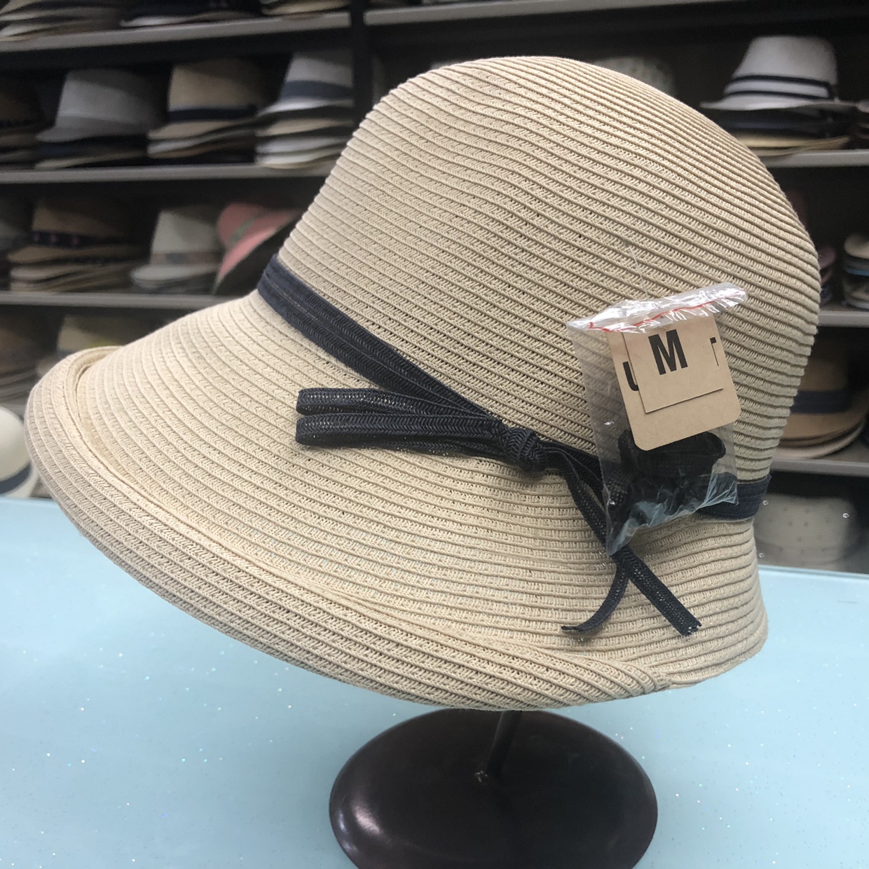 Hepburn Wind Shade Straw Hat Woman Retro Foldable Basin Hat Artistic Fisherman Hat Simple Sun Hat Casual Hat undefined