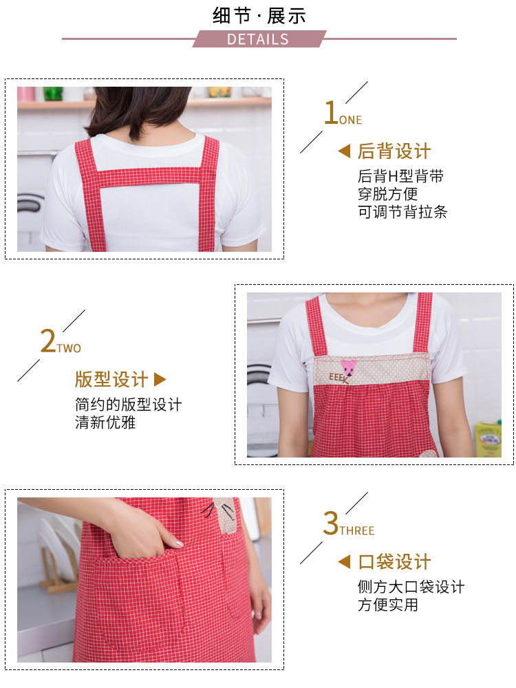 Pure cotton apron, kitchen sleeveless smock, female factory corset for work, Internet celebrity, fashionable and cute, Korean-style work clothes look good undefined