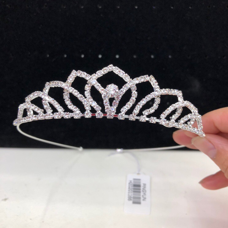 Sell like hot cakes South Korea children crown hair ornaments boutique headwear South Korean popular hair hoop king over water diamond child head hoop head buckle full figure