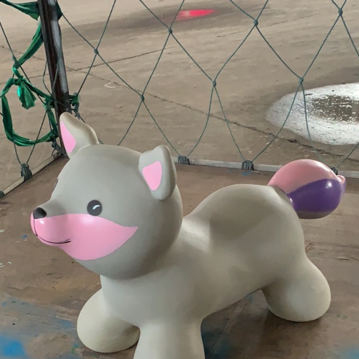 A new type of explosion-proof, thickened, environmentally friendly and inflatable jumping animal - the fox jumping horse details Picture