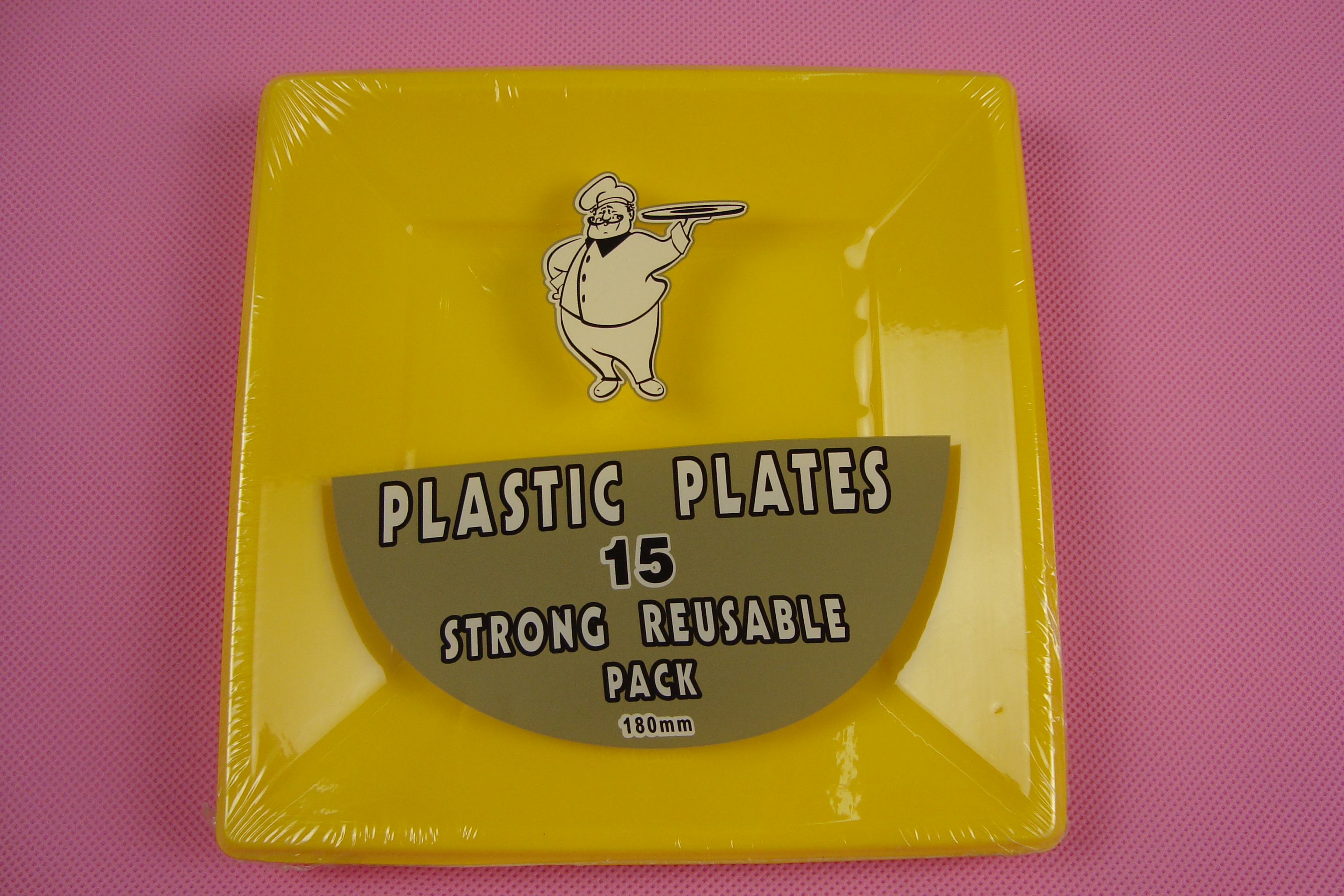 Plastic Color Square Plate, Disposable Plastic Plate, Ps Color Plate, 7 Inch Color Plastic Plate, Birthday Supplies Plate, Birthday Party Plate Item Picture