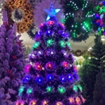 雪花叶长头红蓝绿白层跳针形光纤