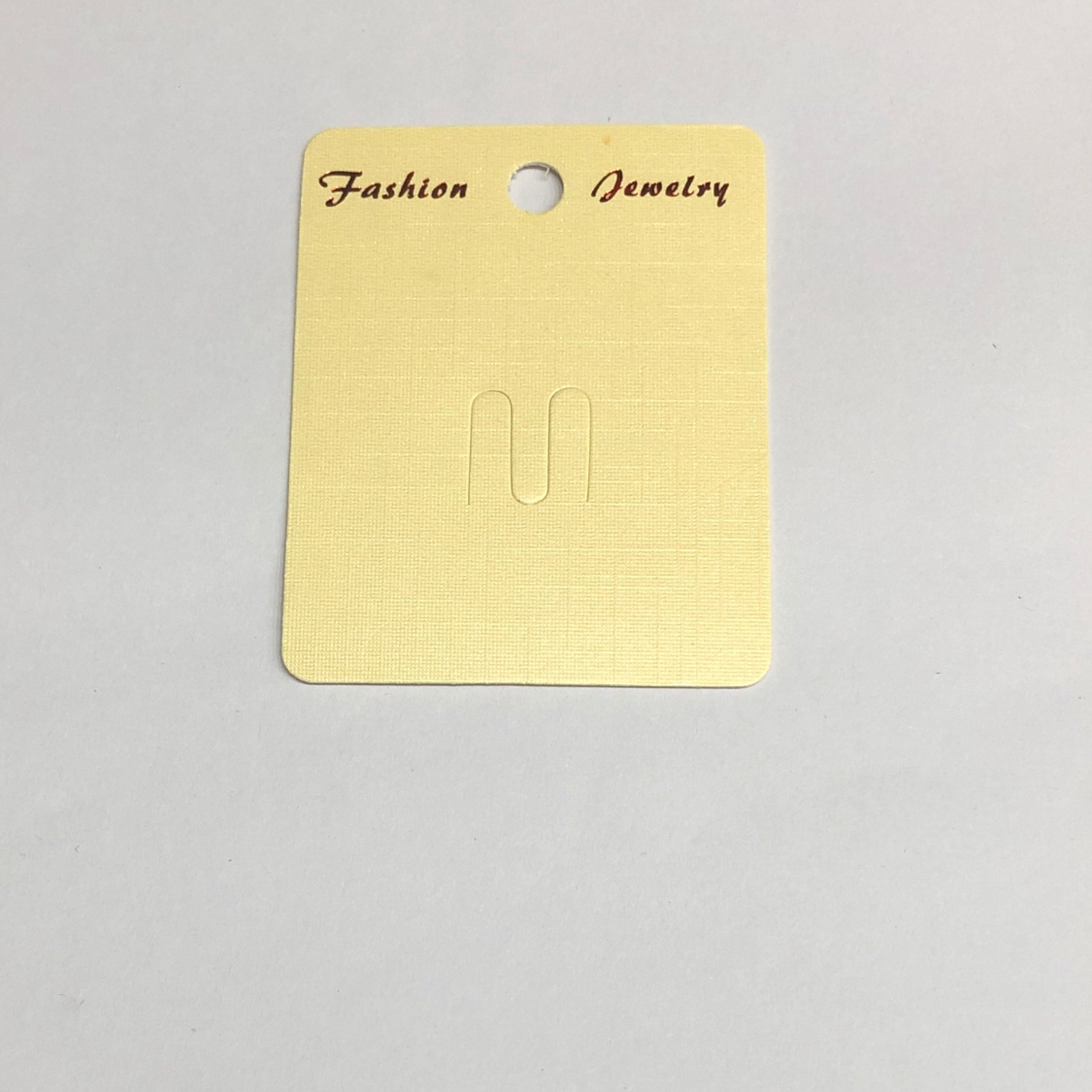 厂家直销纸质卡片饰品包装定制米黄莱尼胸针卡6*7.5