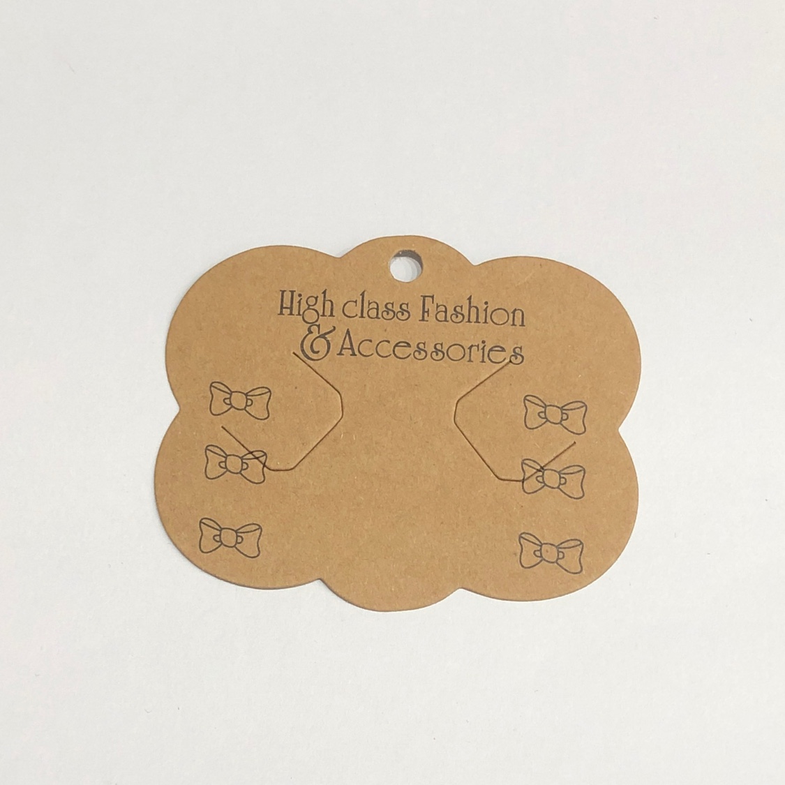 厂家直销纸质卡片饰品包装定制牛皮纸发夹卡7*8.5