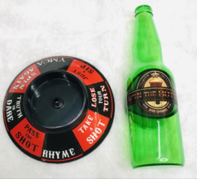 SPIN THE BOTTLE 酒瓶转盘喝酒游戏道具酒吧派对家庭饮酒娱乐细节图