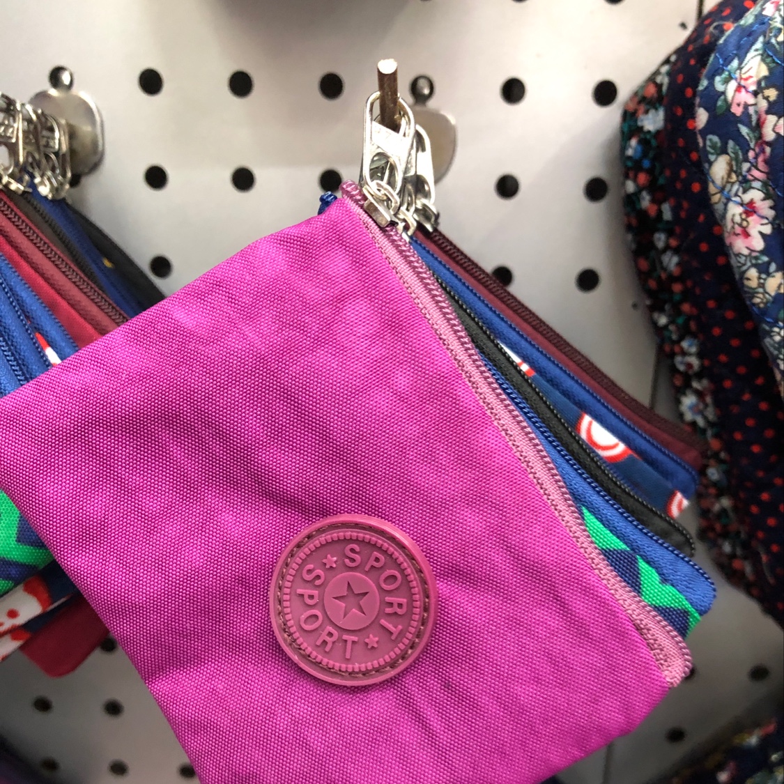 Purple coin purse
