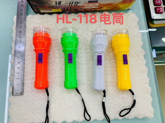 Plastic flashlight mini Flashlight LED Flashlight hanging transparent head flashlight HL-118 flashlight thumbnail
