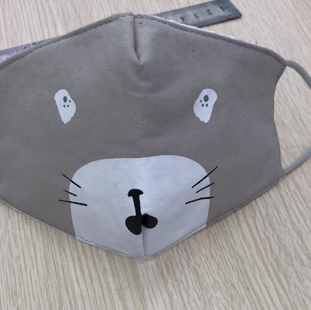 Cartoon cotton and linen mask! thumbnail