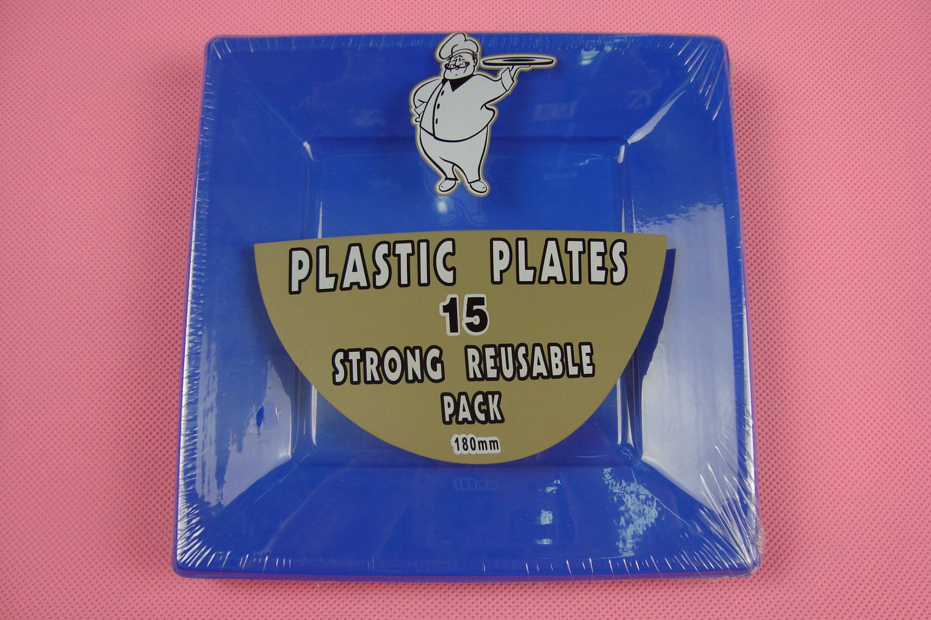 Plastic Color Square Plate, Disposable Plastic Plate, Ps Color Plate, 7 Inch Color Plastic Plate, Birthday Supplies Plate, Birthday Party Plate details Picture