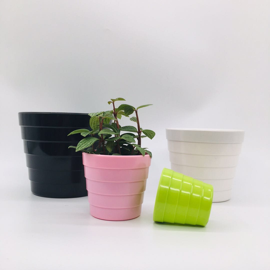工厂直销塑料花盆Y19密胺花盆 塑料花盆 仿瓷花盆详情图1