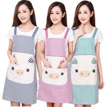 韩版防尘厨房围裙男女工作上班背带成人可爱时尚韩版家用做饭围腰