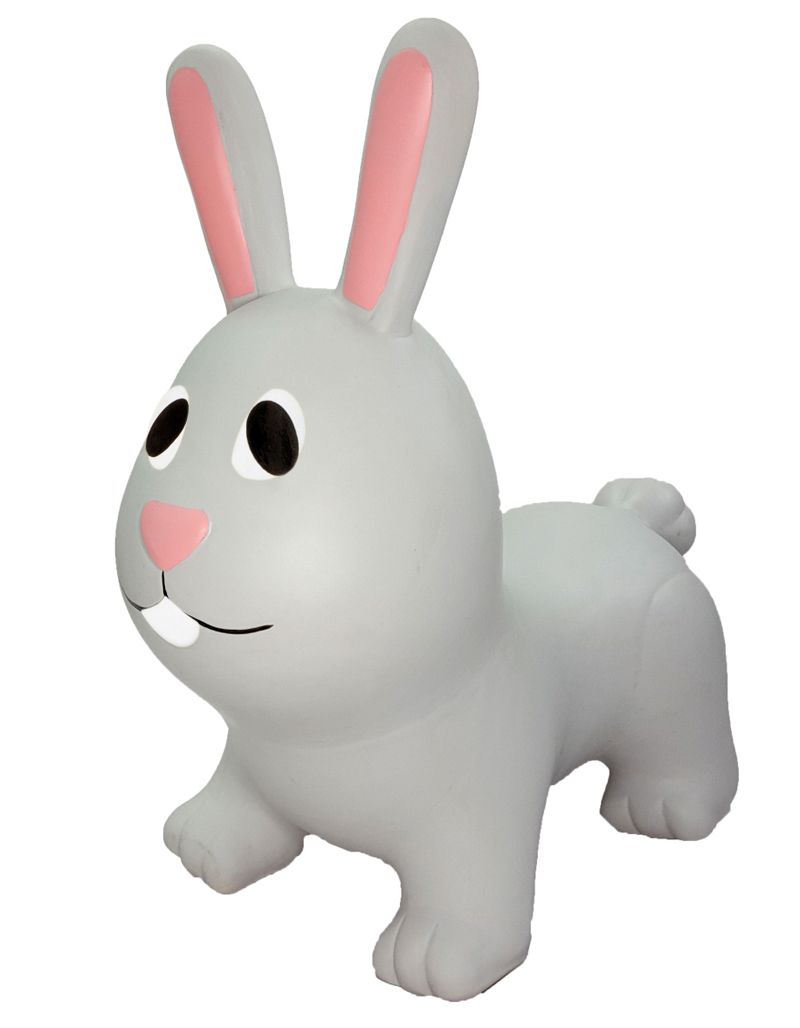 New 1500-gram long-eared rabbit, grey and white rabbit jumping toy