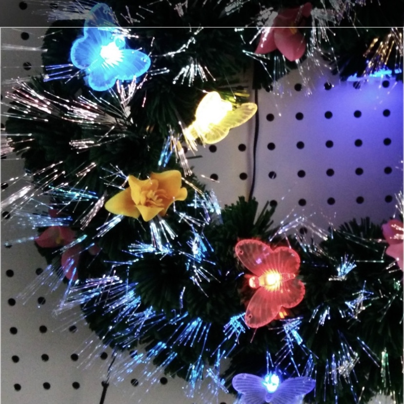 Optical fiber wreath with 40cm bow Application Scenario