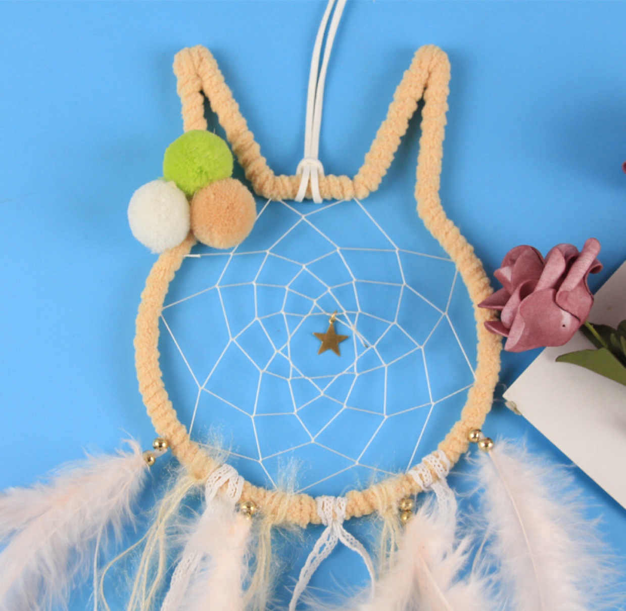 Long-eared rabbit dreamcatcher Item Picture