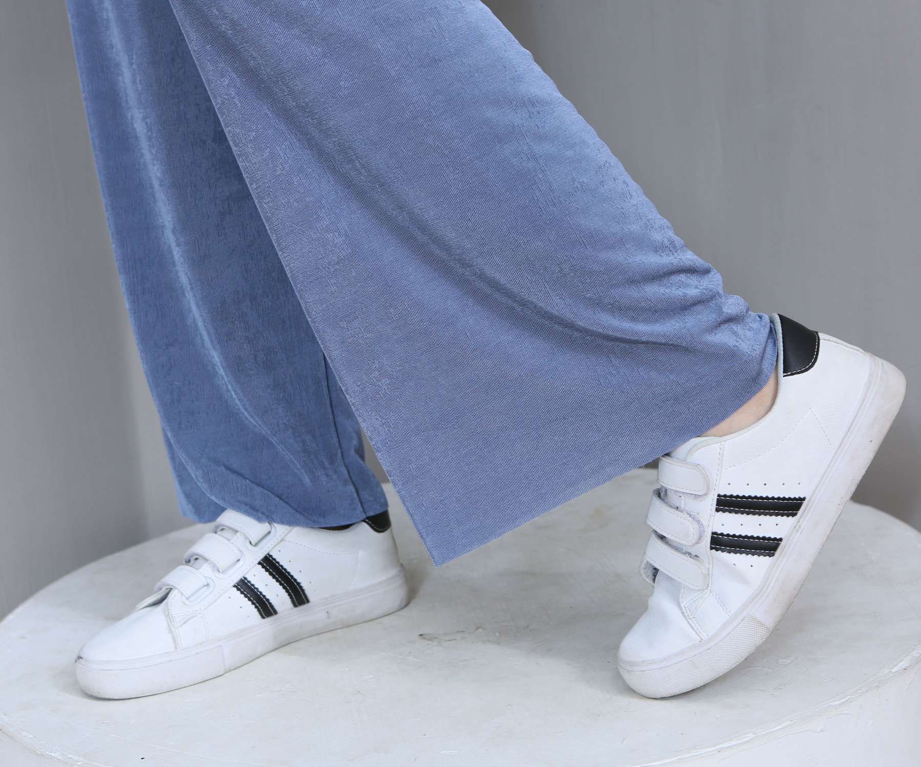 Ice silk wide-leg pants undefined
