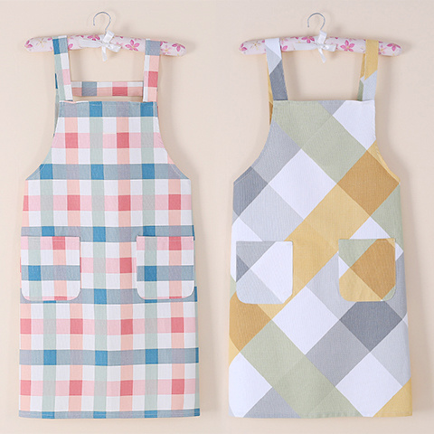 围裙纯棉耐脏厨房加厚男女围裙全棉麻餐厅咖啡工作服罩衣有防水款详情图10