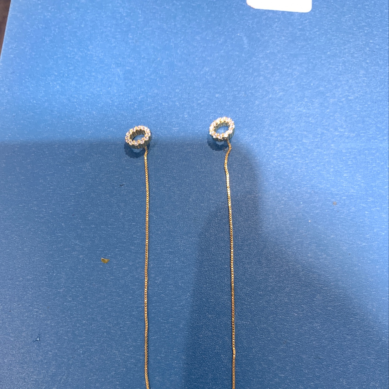 Ear thread genuine gold Jia Shi pendant chain accessory A213-47141