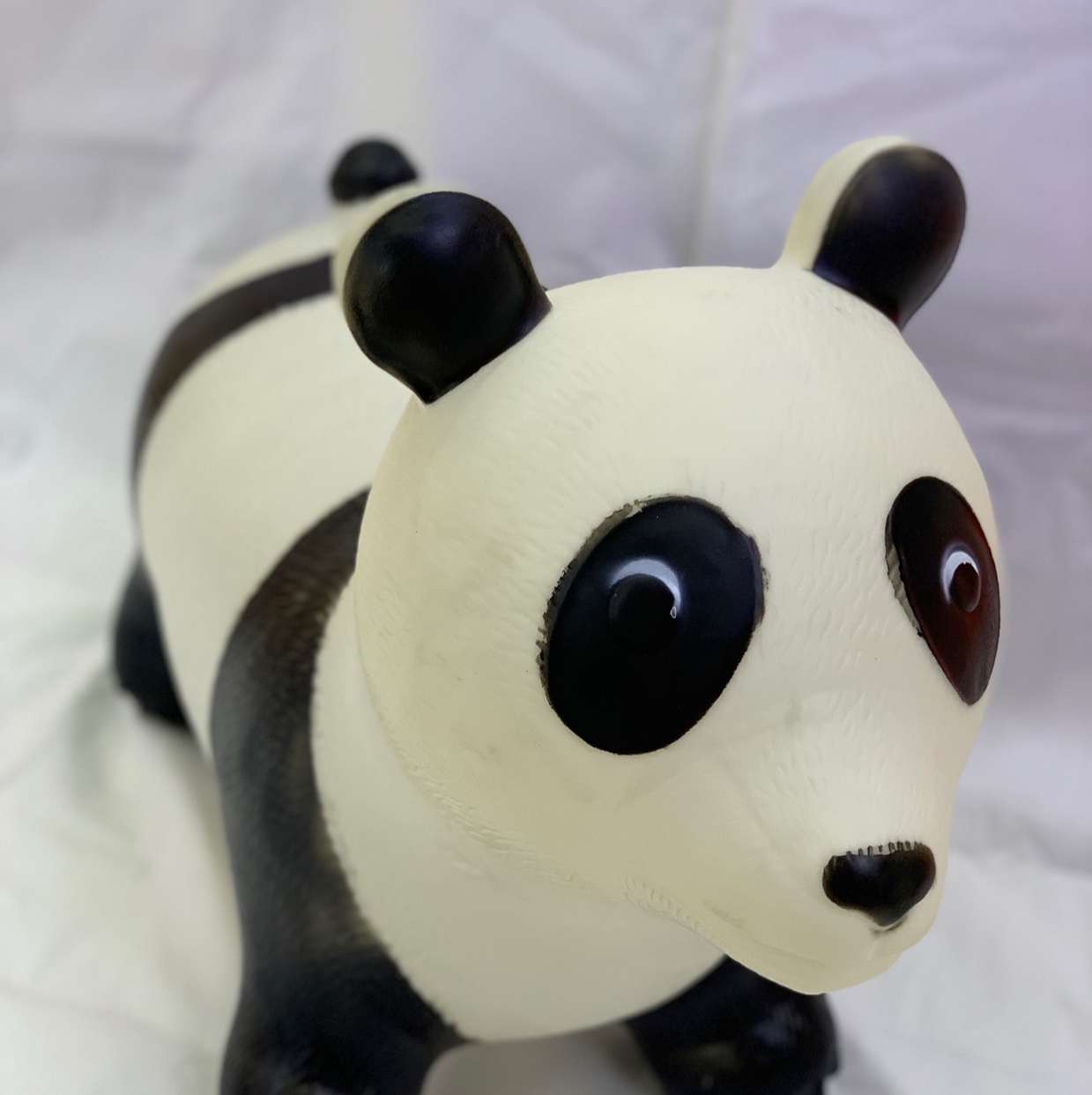 A new explosion-proof, thickened, environmentally friendly and inflatable jumping animal, the panda jumping horse