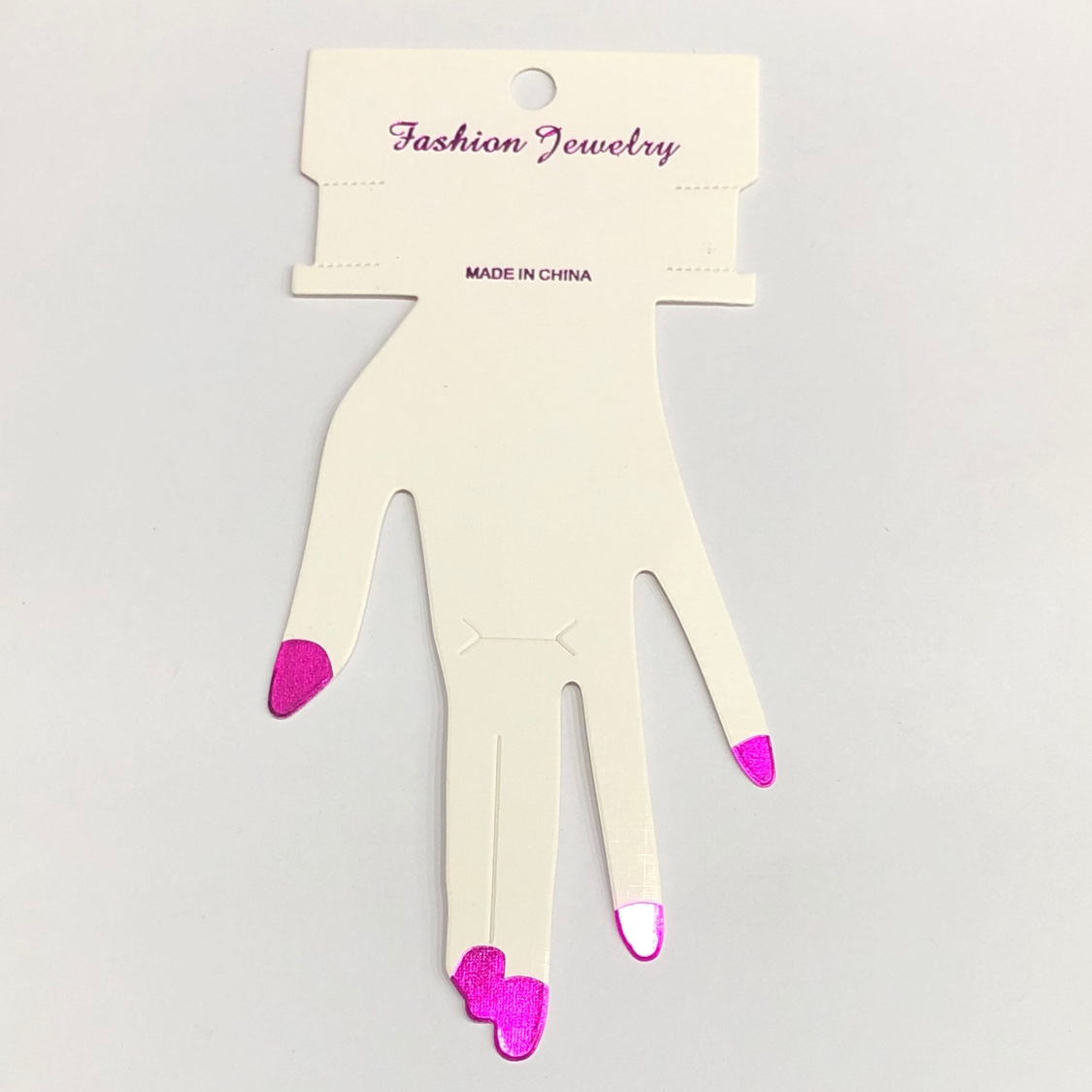 Factory direct sales of paper card accessories packaging custom bracelet cards 8*17.6