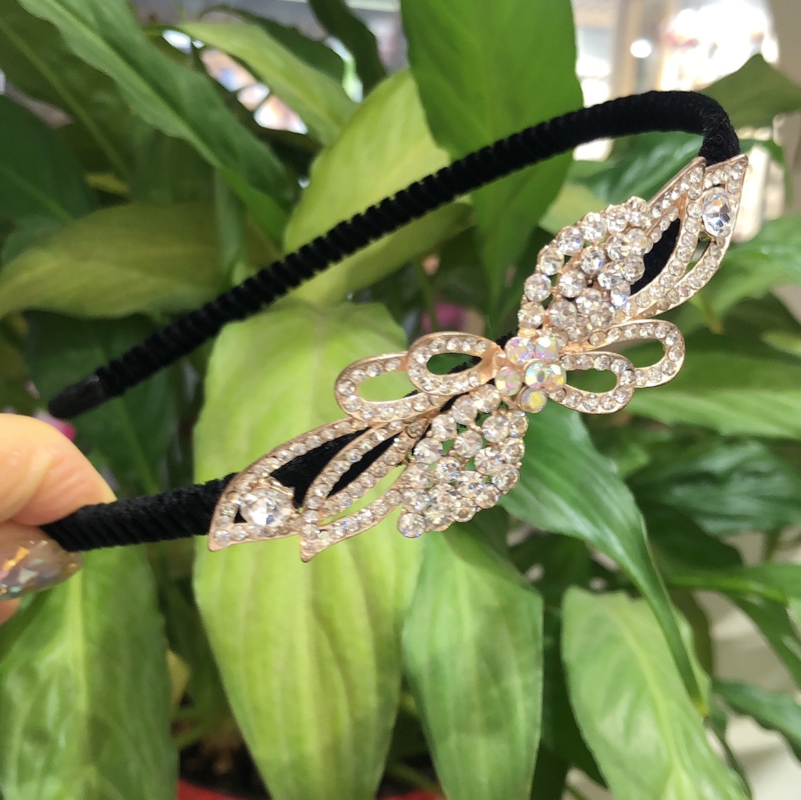 New Korean Fashion Rhinestone Alloy Headband Hair Accessories Korean Fashion Accessories 2 details Picture