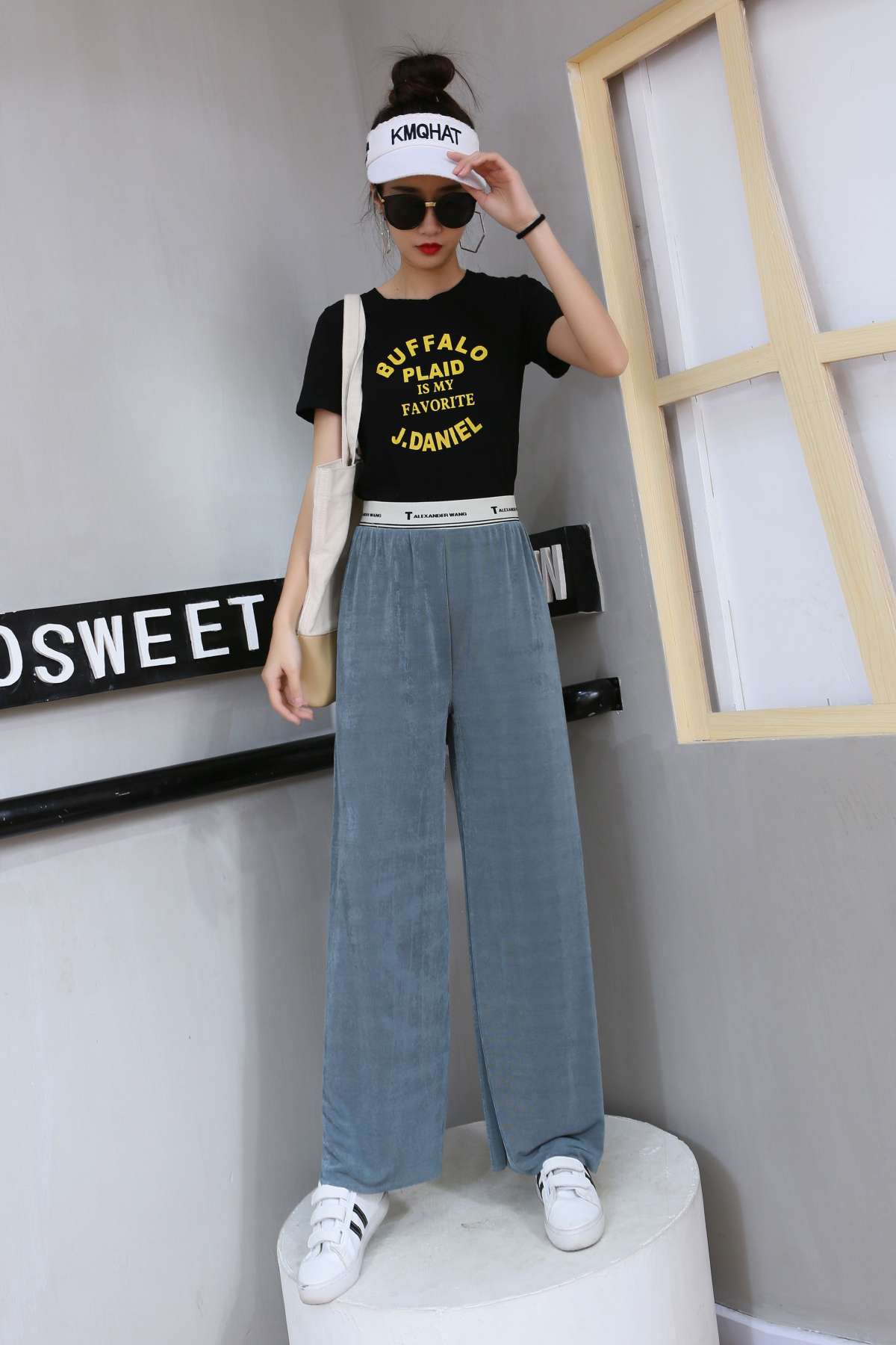 Ice silk wide-leg pants Specification image