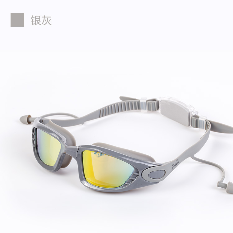 Feiduo swimming goggles, electroplated swimming goggles, adult swimming goggles, waterproof and anti-fog glasses, adult swimming goggles case detail image 3