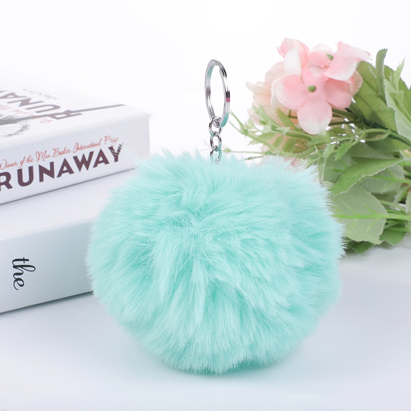 10cm large imitation rex rabbit fur pendant fur bag pendant fur ball pendant key chain chain pendant fur ball pendant thumbnail
