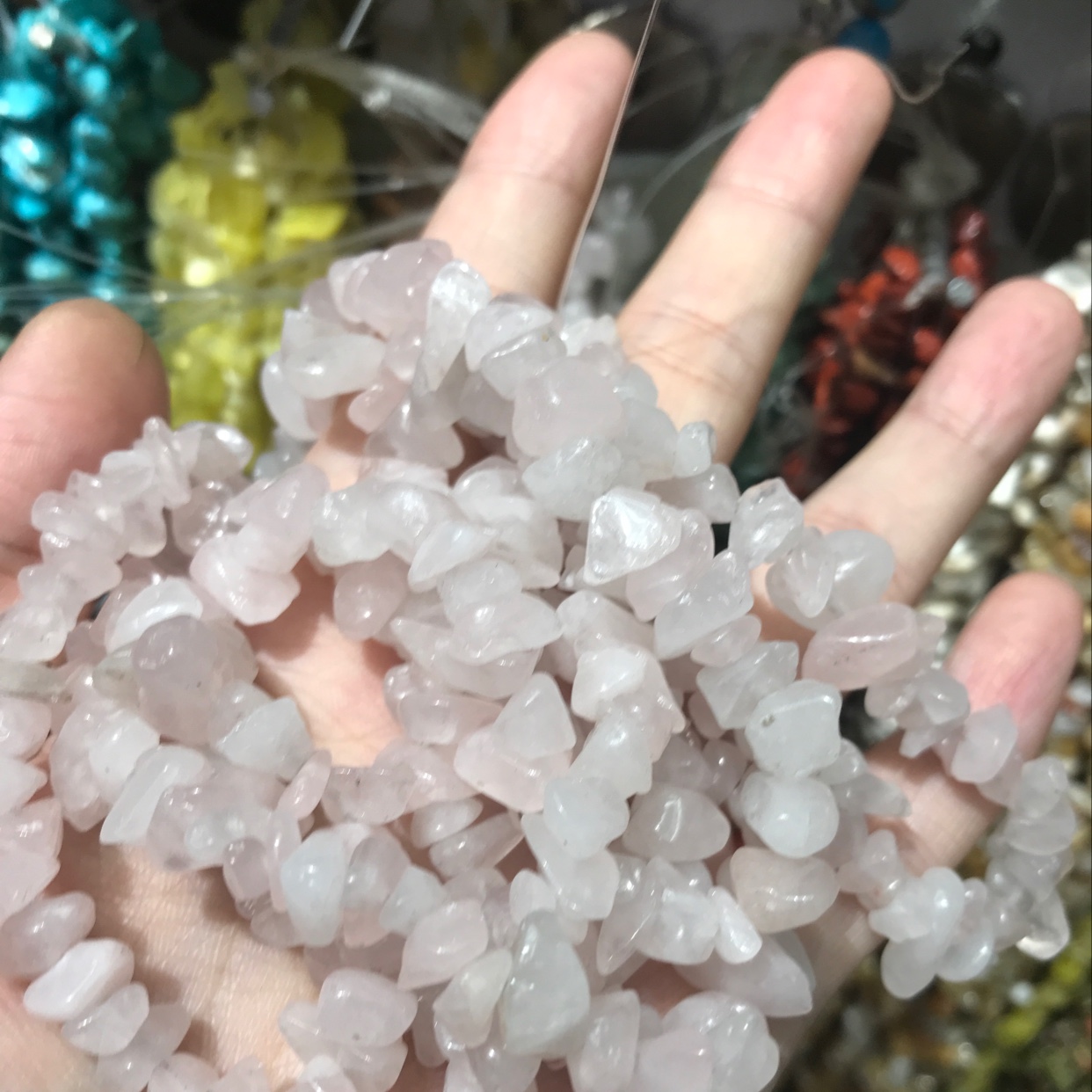 Natural stone powder crystal