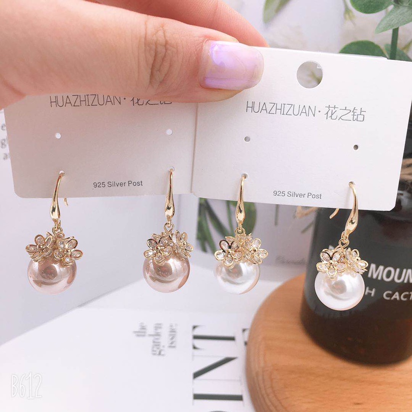 Zircon pearl earrings from Dongdaemun, Korea thumbnail