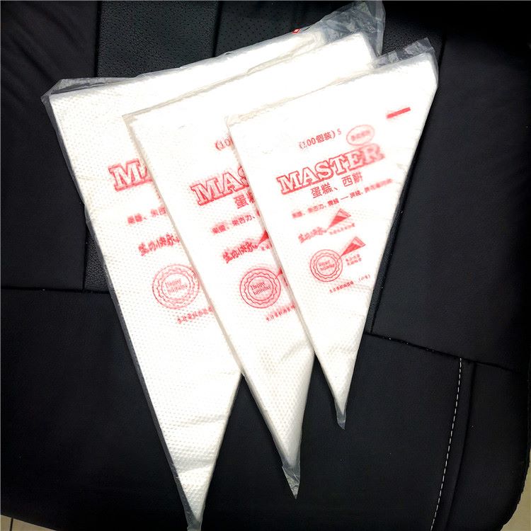 加厚裱花袋蛋糕奶油袋曲奇饼干裱花 挤花袋 一包约100个 大号图