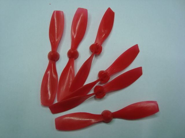 红色塑料风叶 风叶 风扇 塑料风叶 直径70mm风轮细节图
