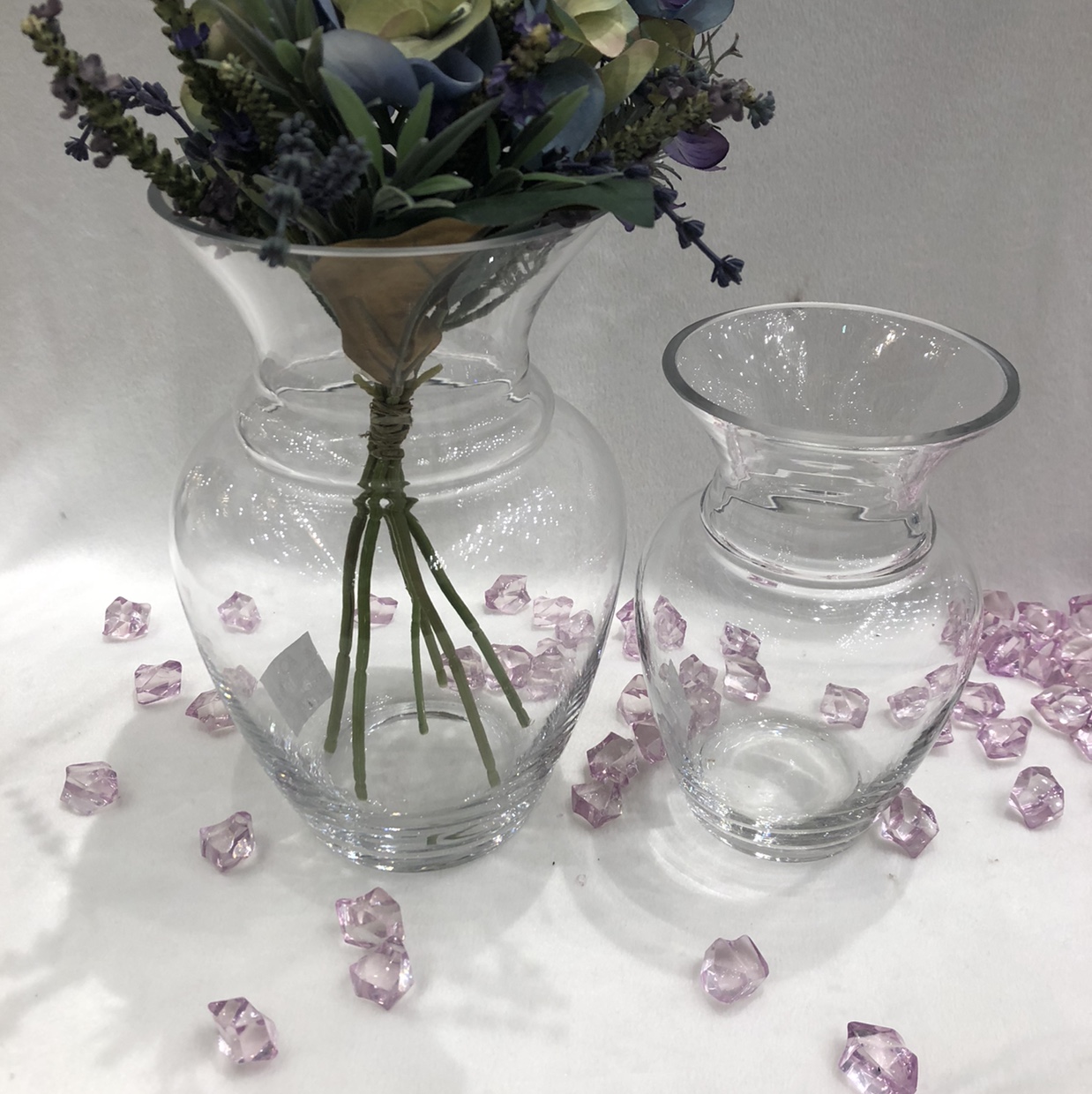 Yiwu good goods modern transparent glass bottle flowers dried flowers living room room hand-blown utensils thumbnail