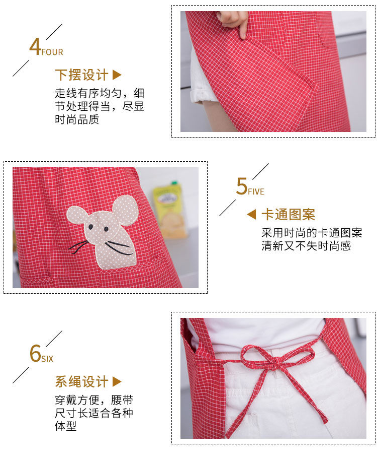 Pure cotton apron, kitchen sleeveless smock, female factory corset for work, Internet celebrity, fashionable and cute, Korean-style work clothes look good undefined