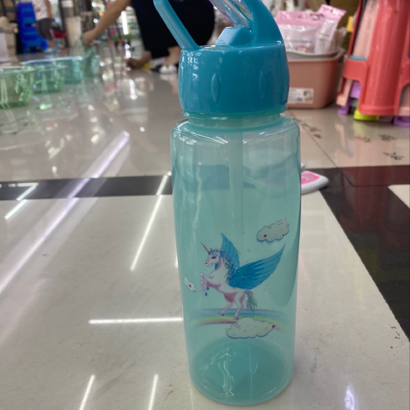 可爱小马吸管水瓶细节图