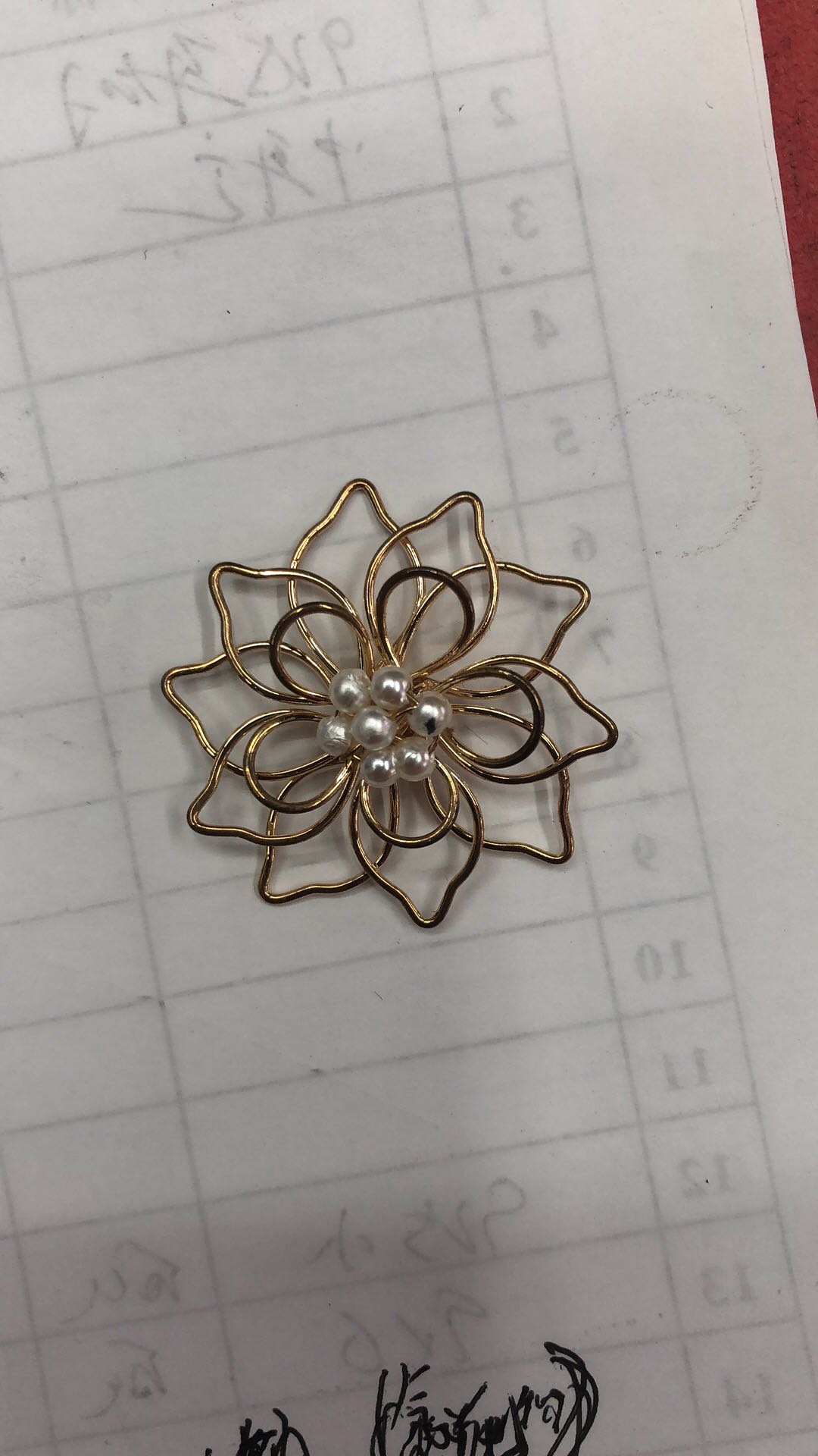 紫金花珍珠手工花 东雅饰品配件 R545412