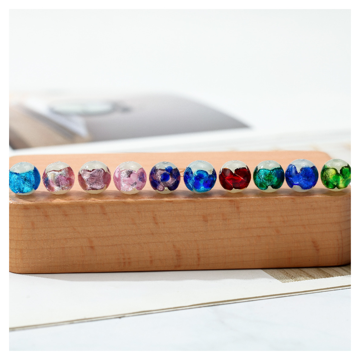 Días de azulejo japonés color dot azulejo bead antigua técnica artesanal perlas sueltas DIY pulsera accesorios fábrica al por mayor detail image 19