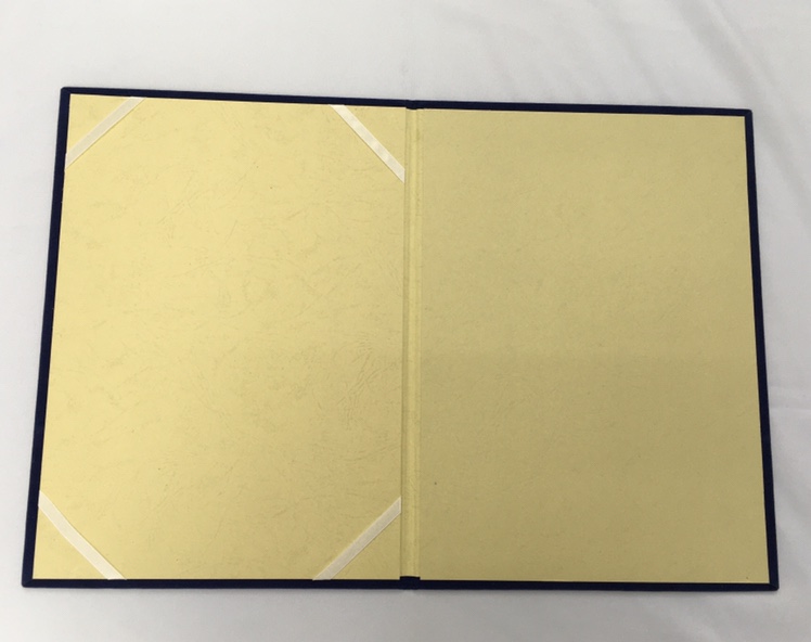 Foreign Trade Certificate 6 Open Suede Coated Gold Foil Without Sponge Customer Font Can Be Customized Specification drawing
