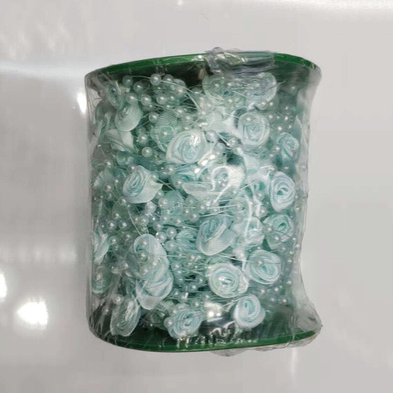 直销4mm鱼线珠镶玫瑰花 婚庆 圣诞装饰会场 新娘头饰diy30米详情图8