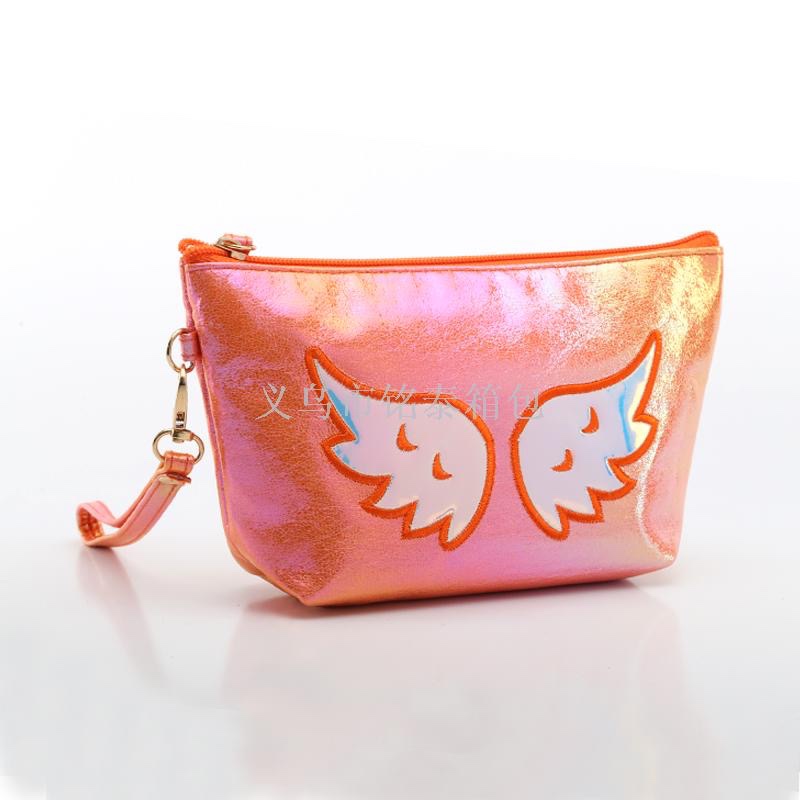 The 2020 best-selling cracked colorful sailboat bag with copyright and patent, the colorful fabric makeup bag, and the angel wing clutch bag Specification image