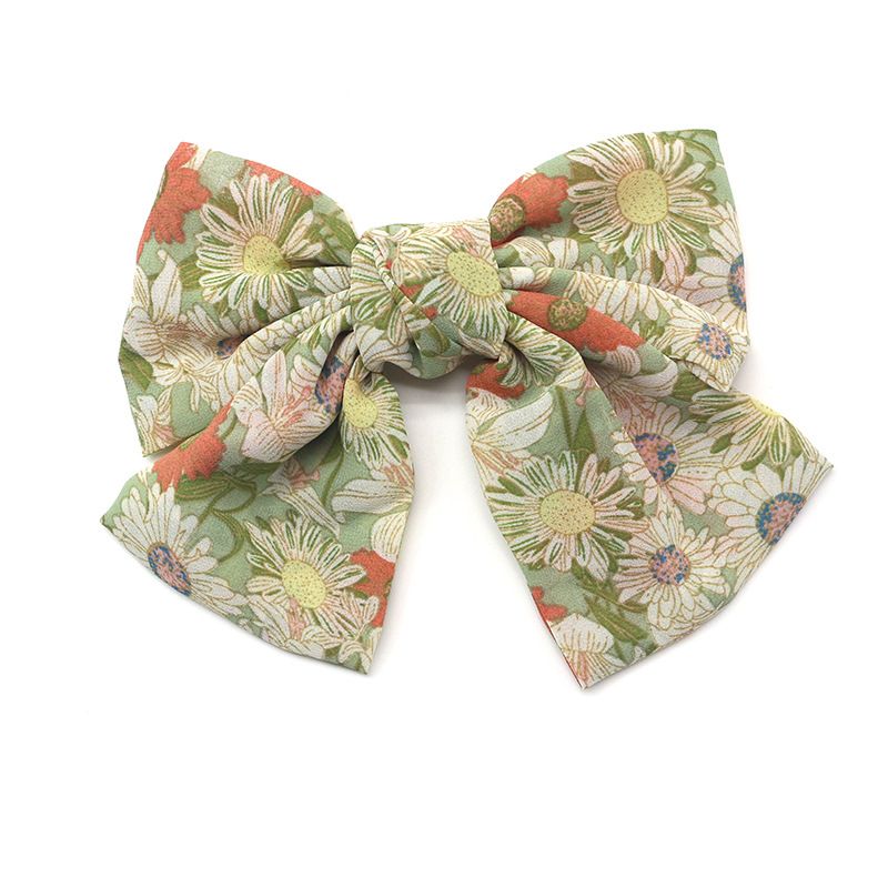 Runte's new super sweet and ethereal large bow hairpin for women, strawberry fabric spring hairpin wholesale Specification image