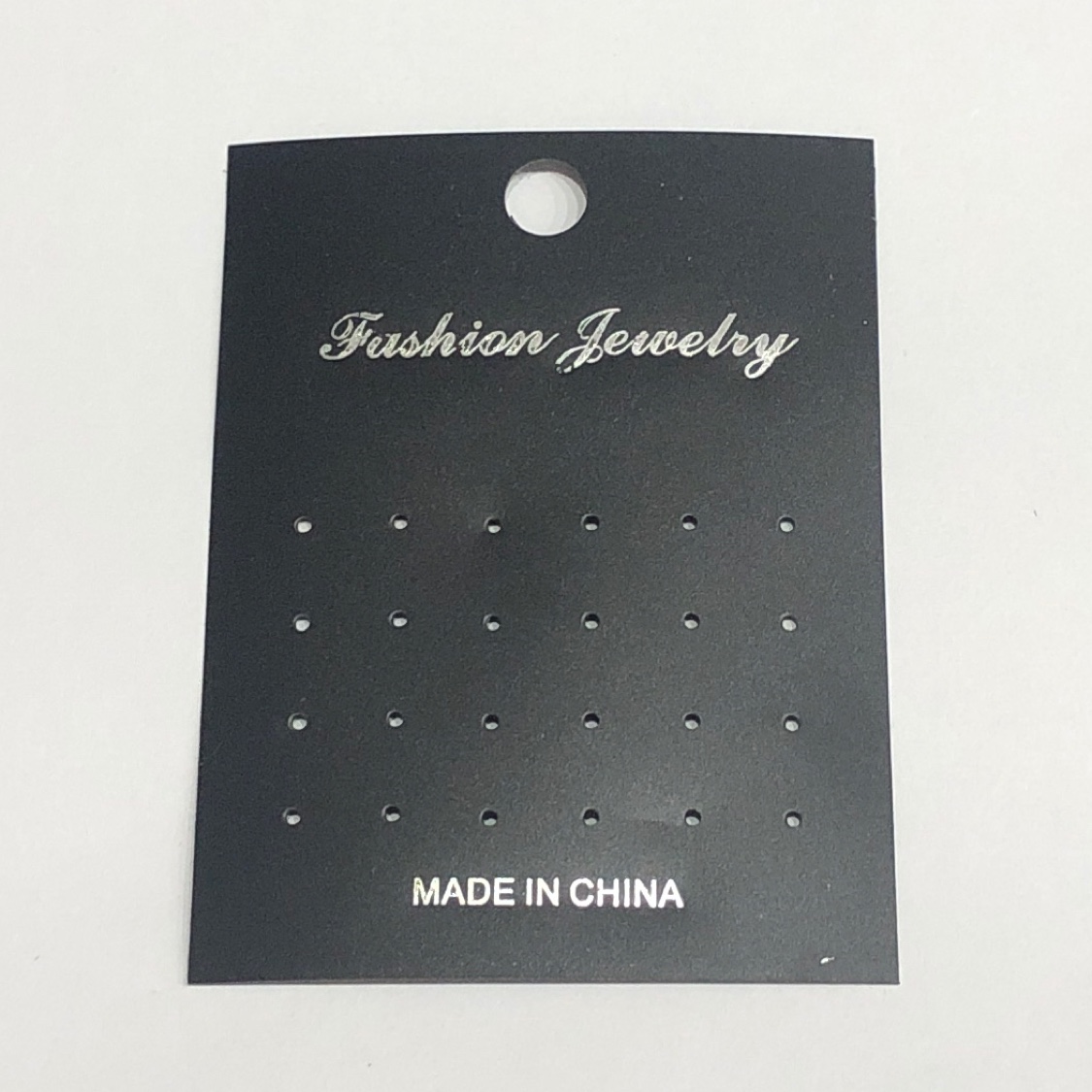 Manufacturers direct plastic card jewelry packaging custom black PVC12 pairs of 23 hole stud CARDS 7*9