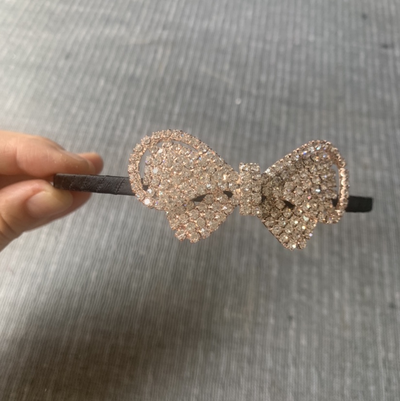 Solid butterfly Korean headband, rose gold headband